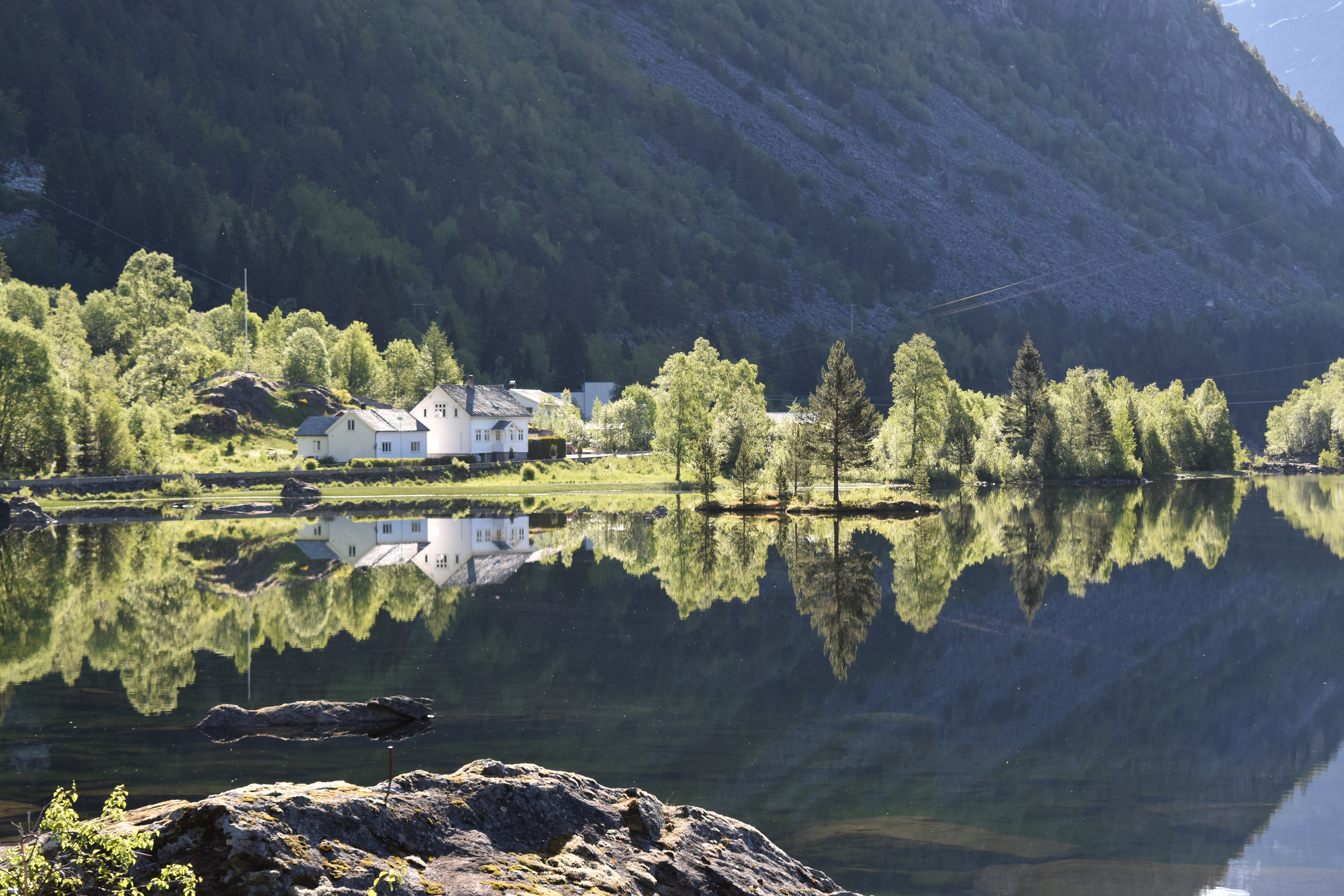 Pond Reflecting House